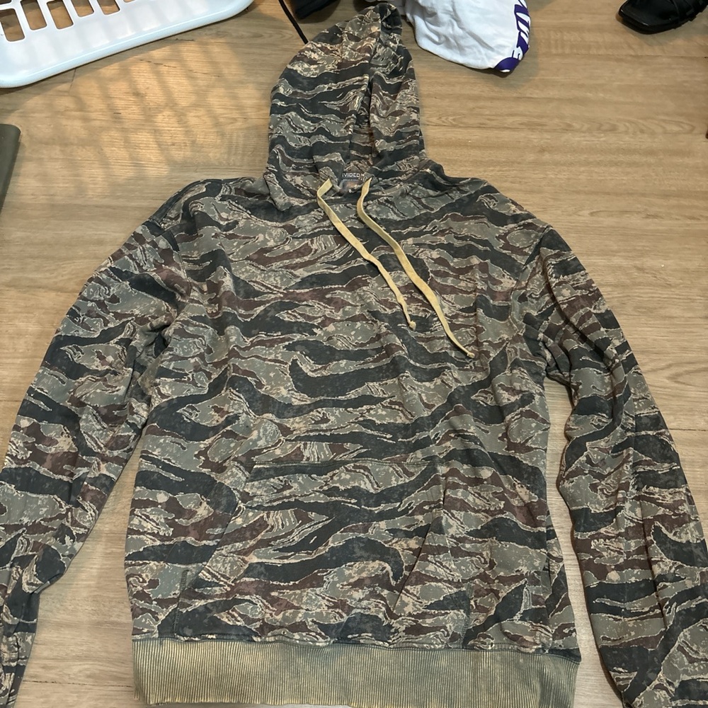 H&M Camouflage Hoodie with Drawstring